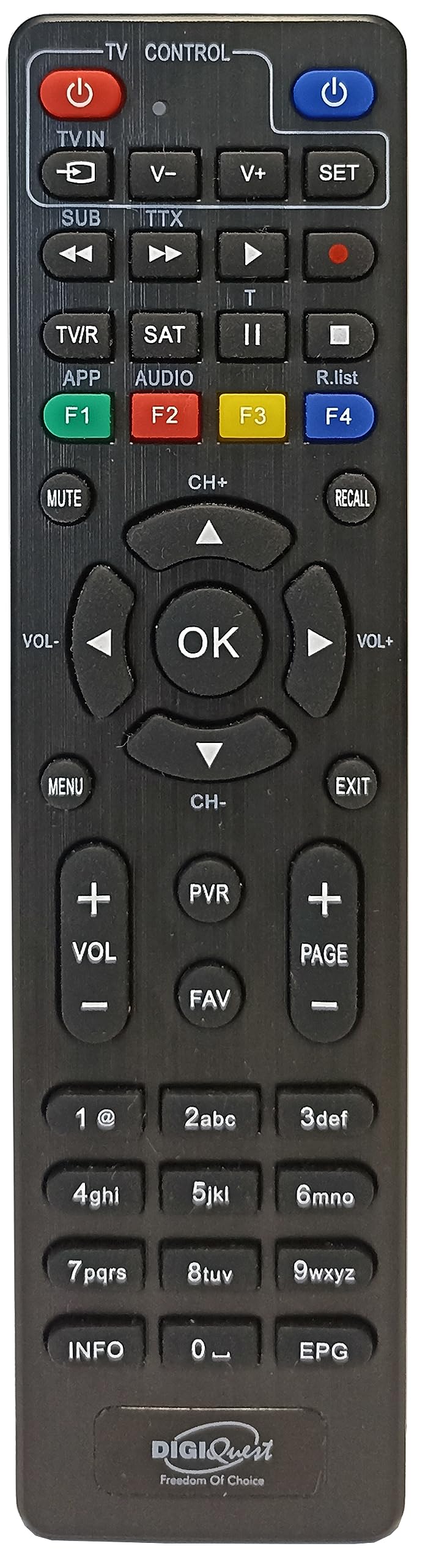 DIGIQUEST Decoder tivùsat Ti9, DVB-S2|AUTO INSTALLANTE|Telecomando 2 in 1| Smartcard tivùsat inclusa|HDR10/ HLG|Funzione di registrazione attivabile|Tasto SOS |