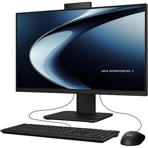 ASUS P440VA All-in-One, 23.8” FHD Anti-Glare Touch Display, 16GB DDR5 RAM, 1TB SSD, Intel® Core™ i5-13420H Processor, Windows 11 Home, Wired Keyboard and Mouse Included, P440VA-DS504T, Black