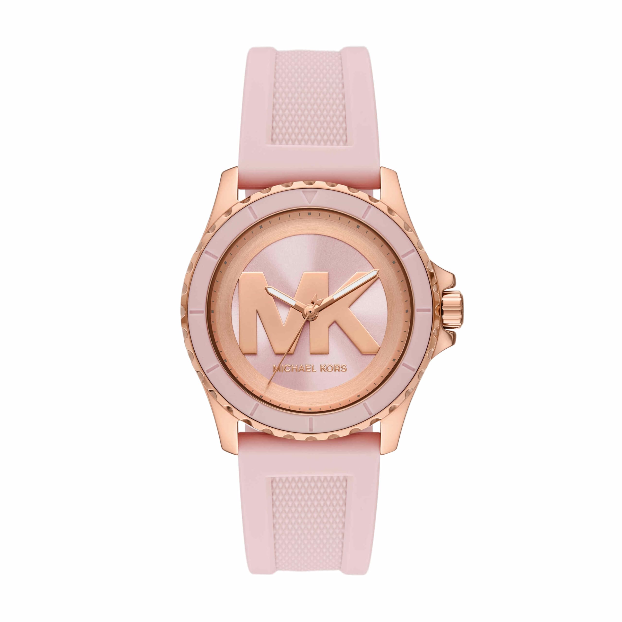Everest Pink Quartz Silicone Watch MK7536-image-39