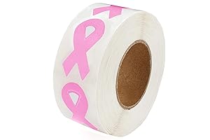 Small Dark Pink Ribbon Helmet Stickers