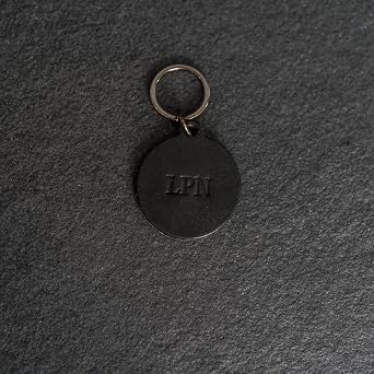 Ox & Pine Personalized Leather Circle Keychain