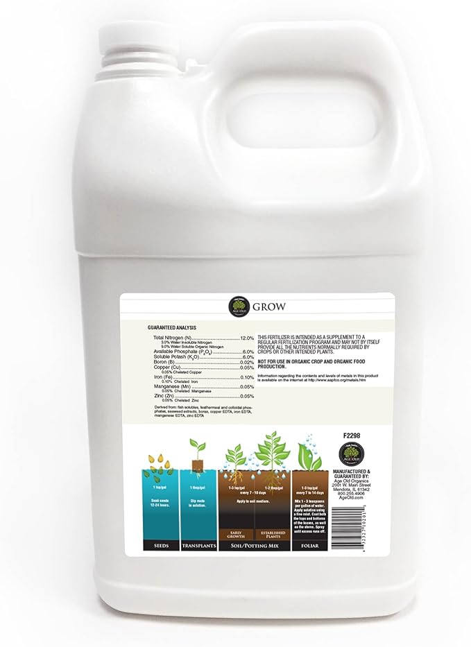 Fertilizante Líquido Natural Grow, 1 Galón miniatura 2