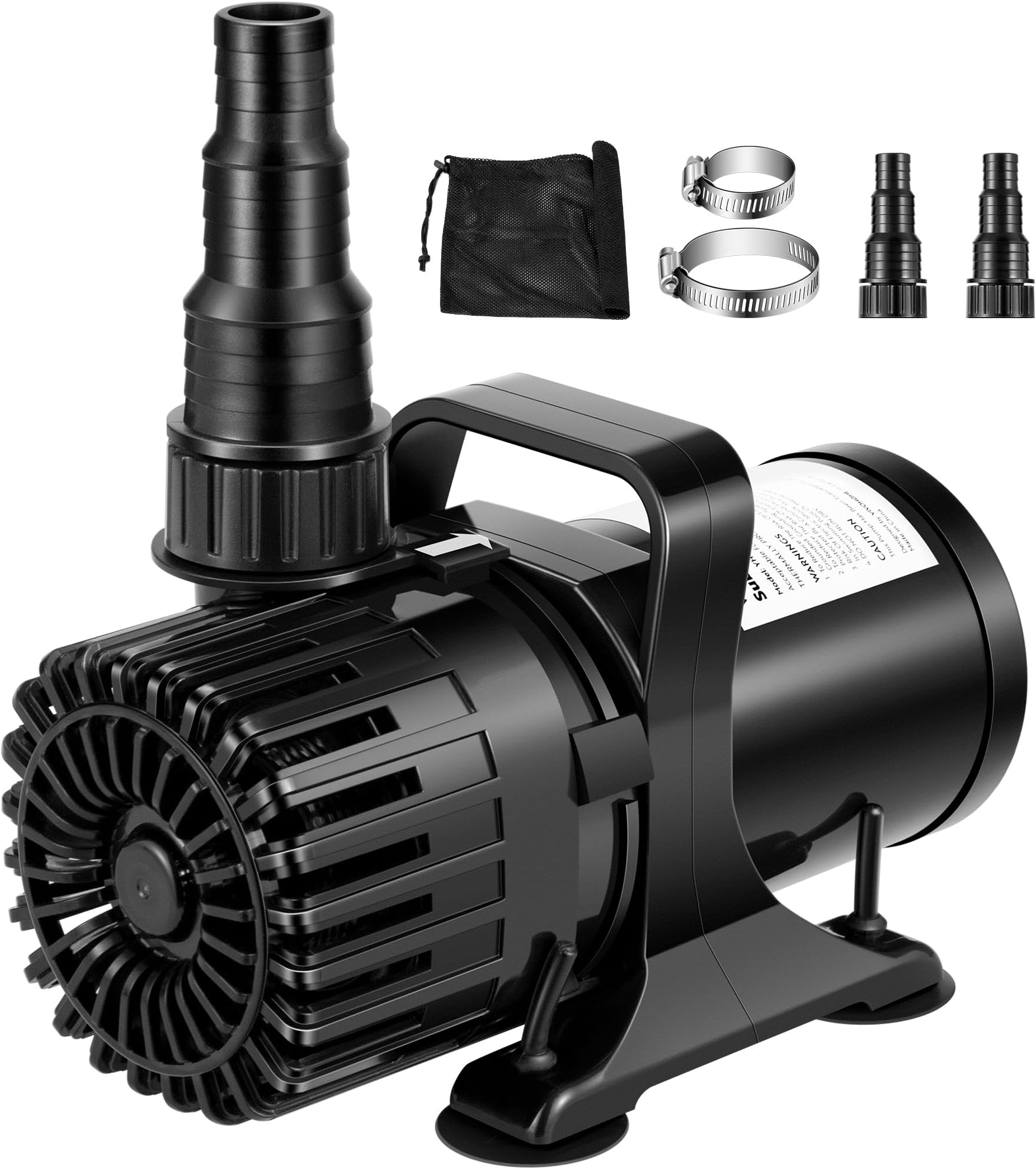 VIVOHOME 100W 1800GPH Submersible Water Pump with 180° Adjustable Water Outlet, 13.8ft High Lift for Waterfall Fountains Fish Tank Pond