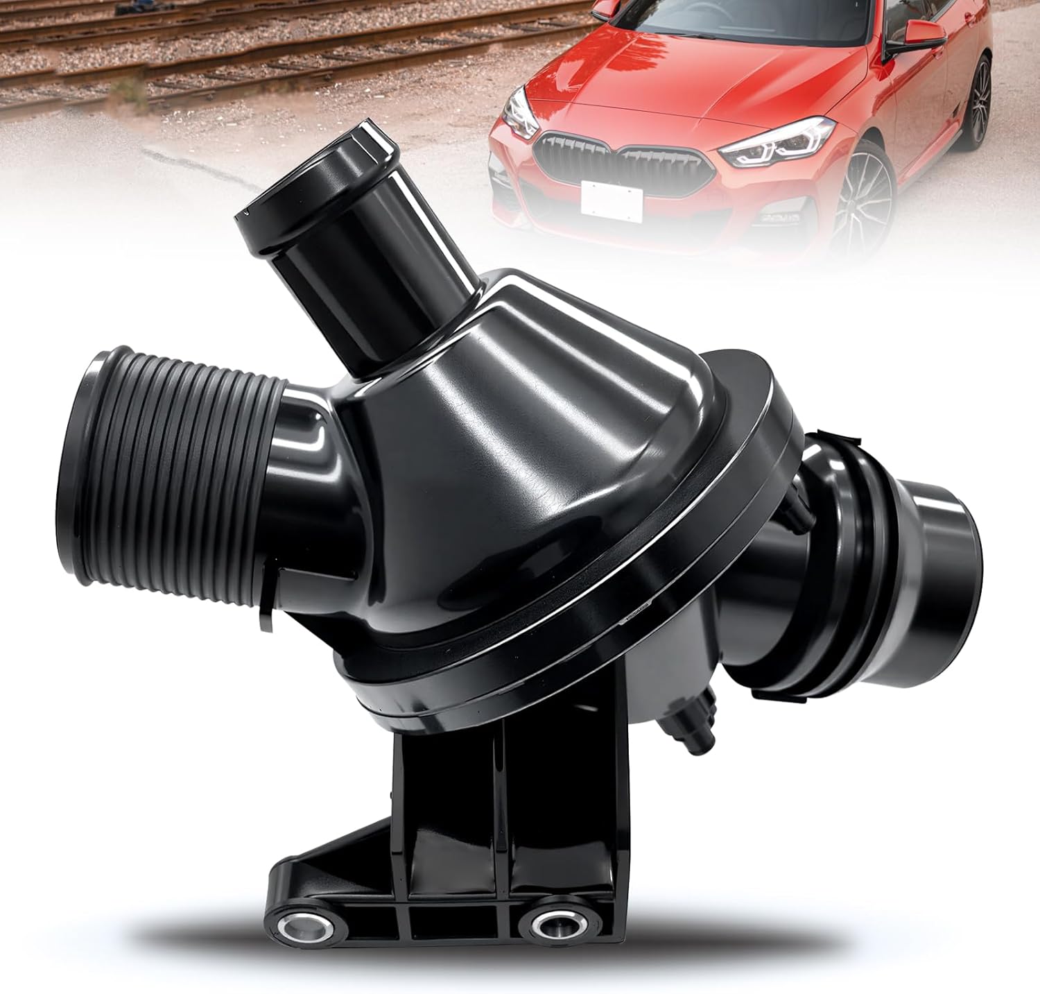 11538635689 Engine Coolant Thermostat Assembly Compatible with 328i 428i 528i for BMW X1 X3 2013-2017 for BMW Z4 2012-2016 - Replace# 11538648791 11538636595