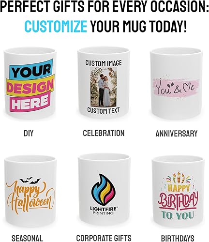 Miniatura 5 de Taza de café personalizada – Taza de cerámica personalizada con foto, texto o logotipo, taza de té | Taza personalizada con imagen o mensaje | Idea
