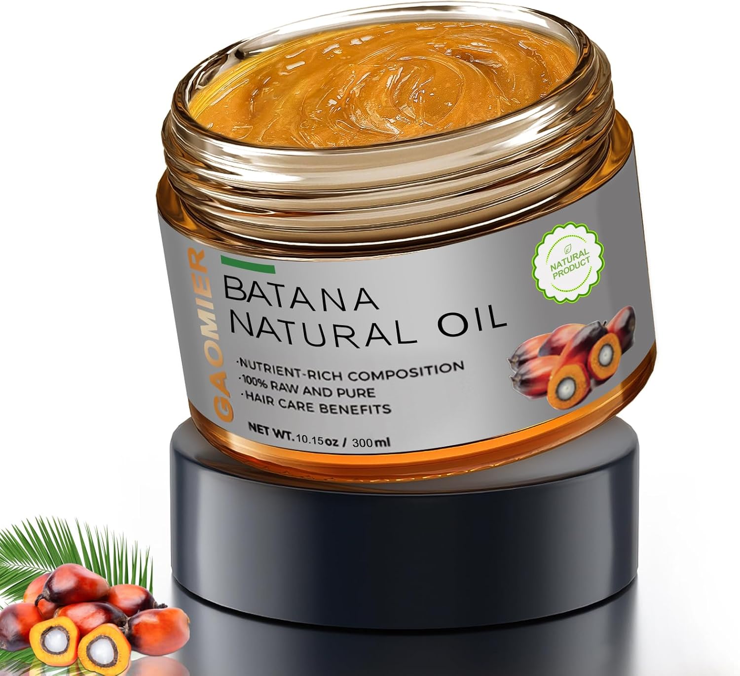 Dr. Sebi’s Ruwe Batana Olie voor Haargroei 10.15 oz – 100% Puur, Organisch & Ongeraffineerd uit Honduras – Voorkomt Haaruitval & Verbetert de Dikte bij Mannen & Vrouwen