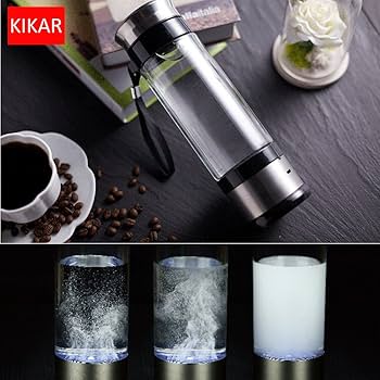 携帯型 400ml 水素水生成器 ガラスボトル Amazon | 水素水生成器 携帯型水素発生器 400ml ガラスボトル