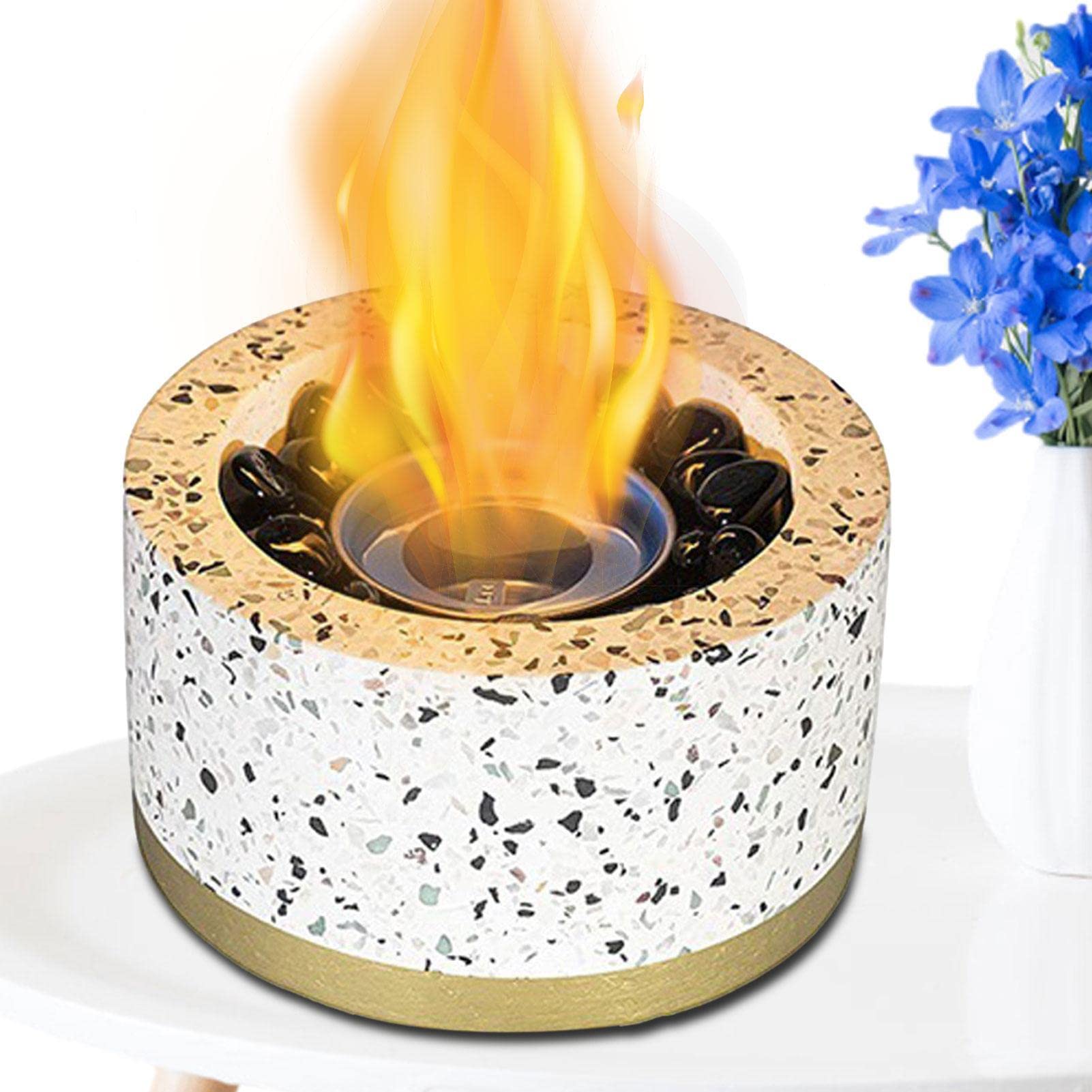 ファイヤーピット 卓上暖炉 屋外 屋内 コンクリートボウル Eufrozy