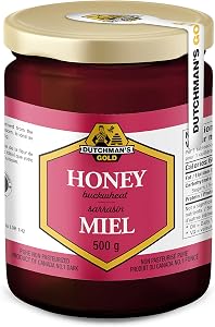 Dutchman’s Gold Buckwheat Honey | Unpasteurized Dark Honey | Robust, Full-Bodied Flavour | European & Canadian Buckwheat Blossoms | 500 g