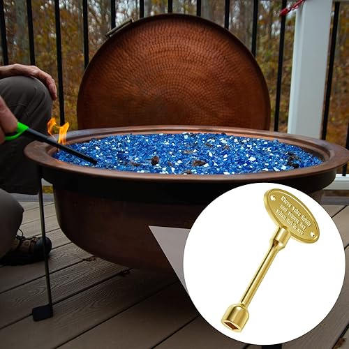 Miniatura 29 de Tondiamo 2 llaves universales de válvula de gas para fogatas de gas, repuesto de latón pulido para chimenea al aire libre, se adapta tanto a bolas