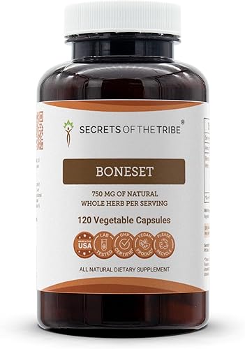 Vista 6 de Secrets of the Tribe Boneset 60 cápsulas, hechas con cápsulas vegetales y boneset (Eupatorium perfoliatum) hierba seca (60 unidades)