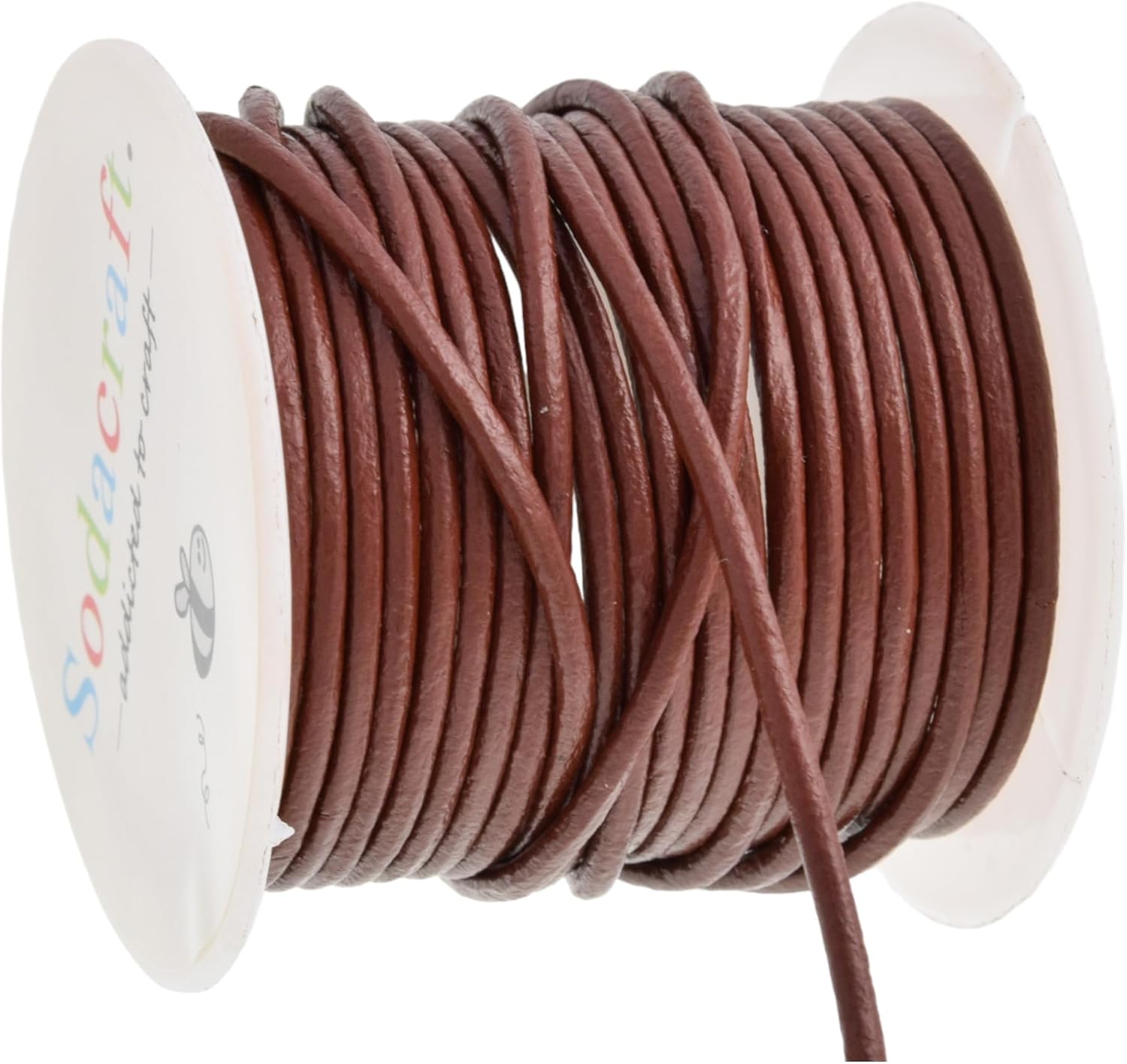 Leather Cord Round for Necklaces, Jewelry Making, Bracelets Red Brown String Roll Jewelry Making, Crafts (2mm)