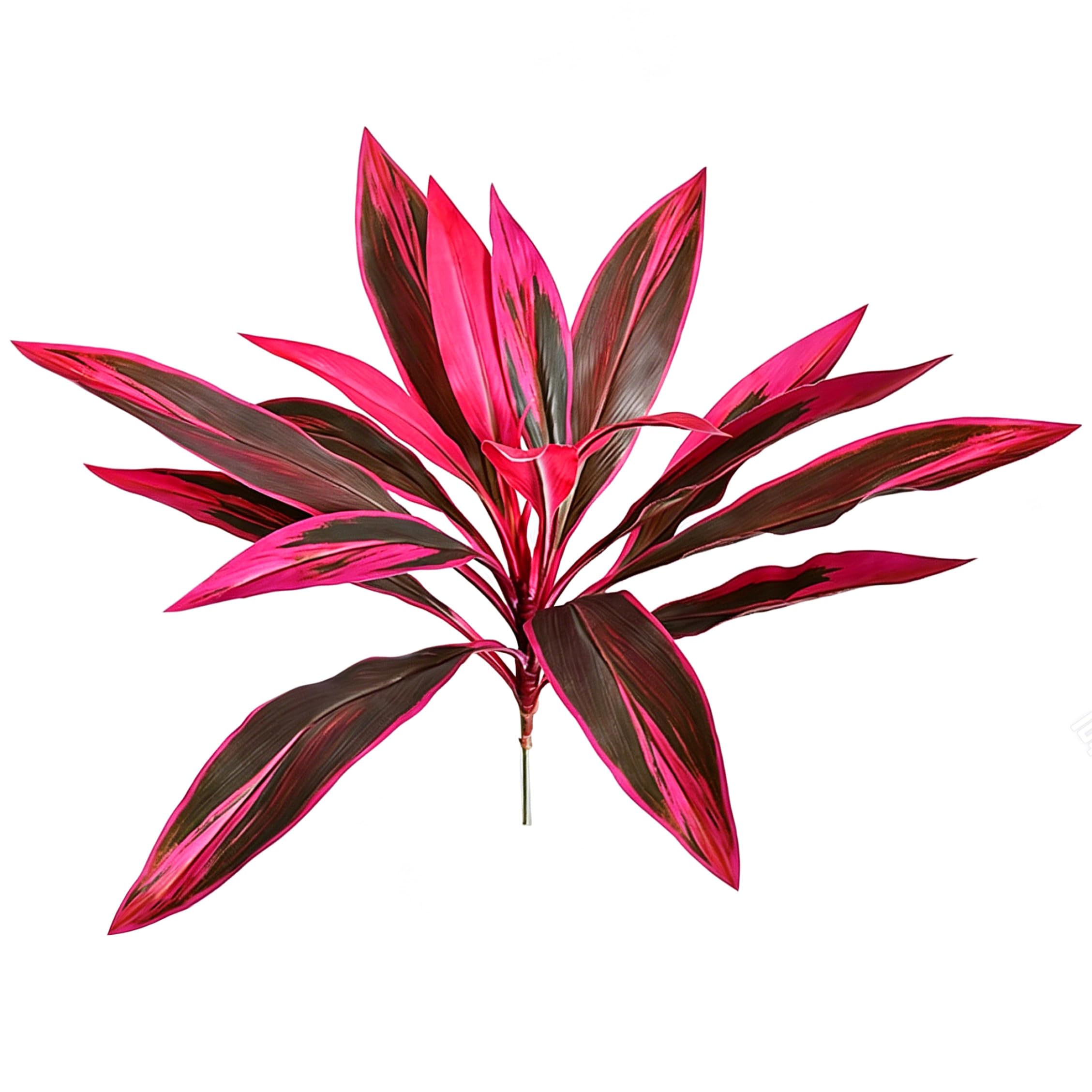 Wilafury Dracaena Artificial Plant, Realistic Outdoor UV Resistant Artificial Plants with Poseable Stems, Tropical Plants for Indoor Outdoor Office Home, 55cm