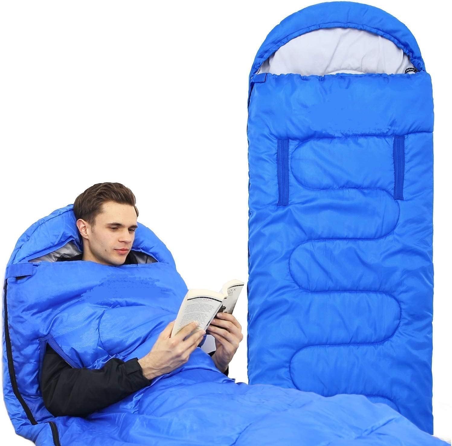 HENIRAG Sleeping Bag 3-4 Seasons Warm Cold Weather Lightweight Portable Waterproof Sleeping Bag with Compression Sack for Adults & Kids - Indoor & Outdoor Camping, Backpacking Hiking-image-25
