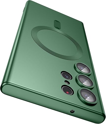 Vista 52 de Magnetic for Samsung Galaxy S24 Ultra Case [Compatible with MagSafe][Built-in Camera Lens Protector] Slim Soft Bumper TPU Shockproof Phone Shell