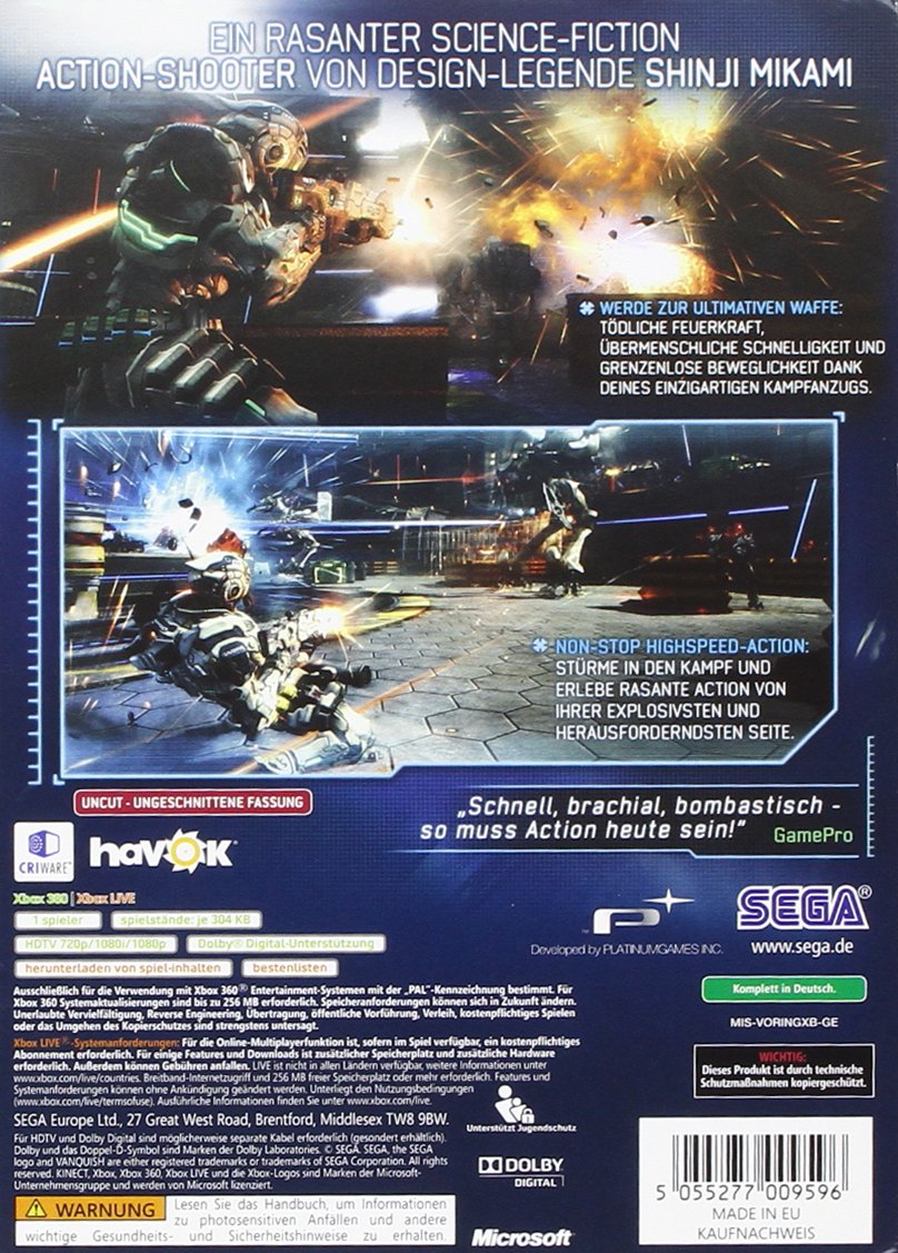Vanquish Special Edition [Import allemand] [Edizione: Francia]