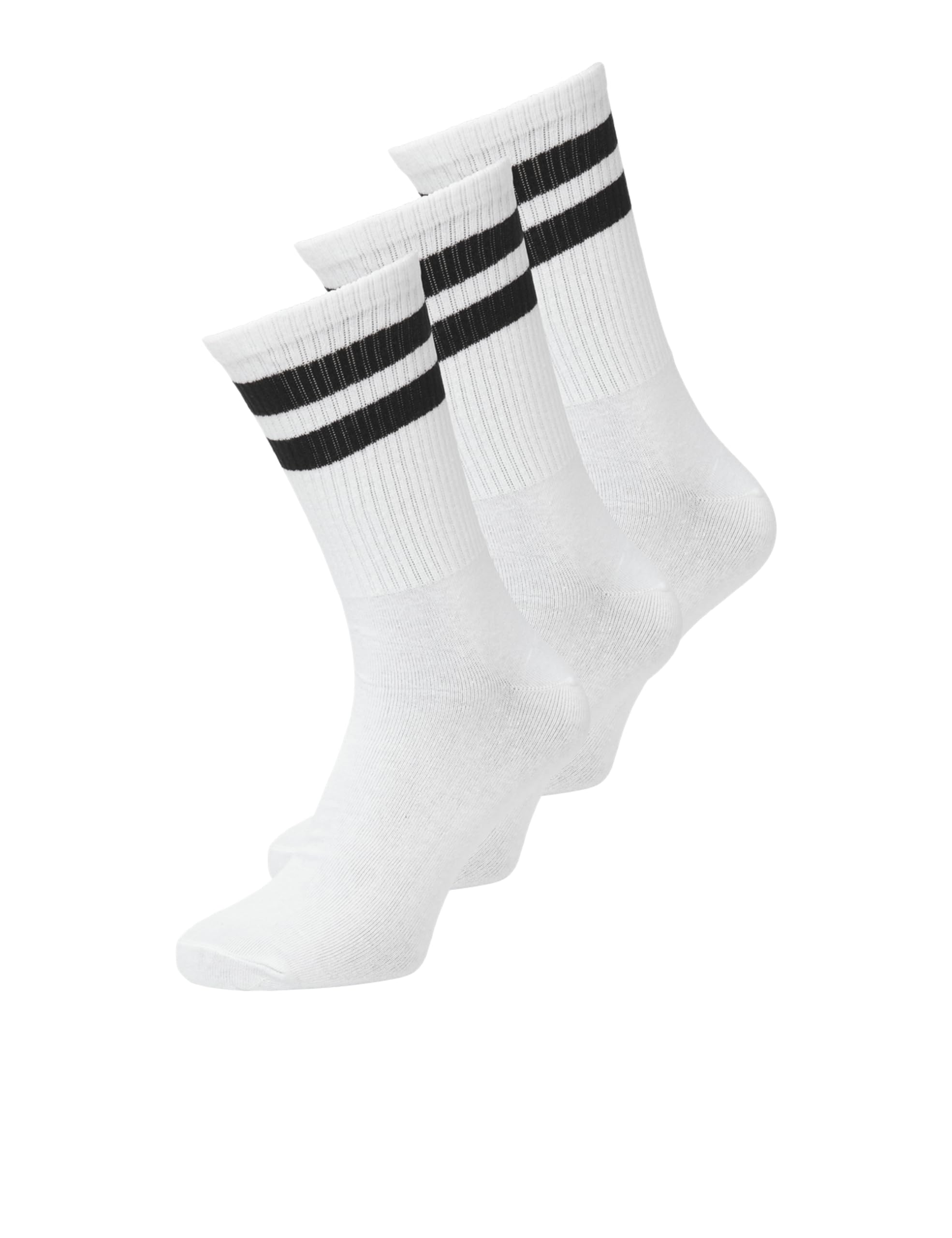 JACK & JONES Men's Socks (Pack of 3), White/pack: white - white, One Size