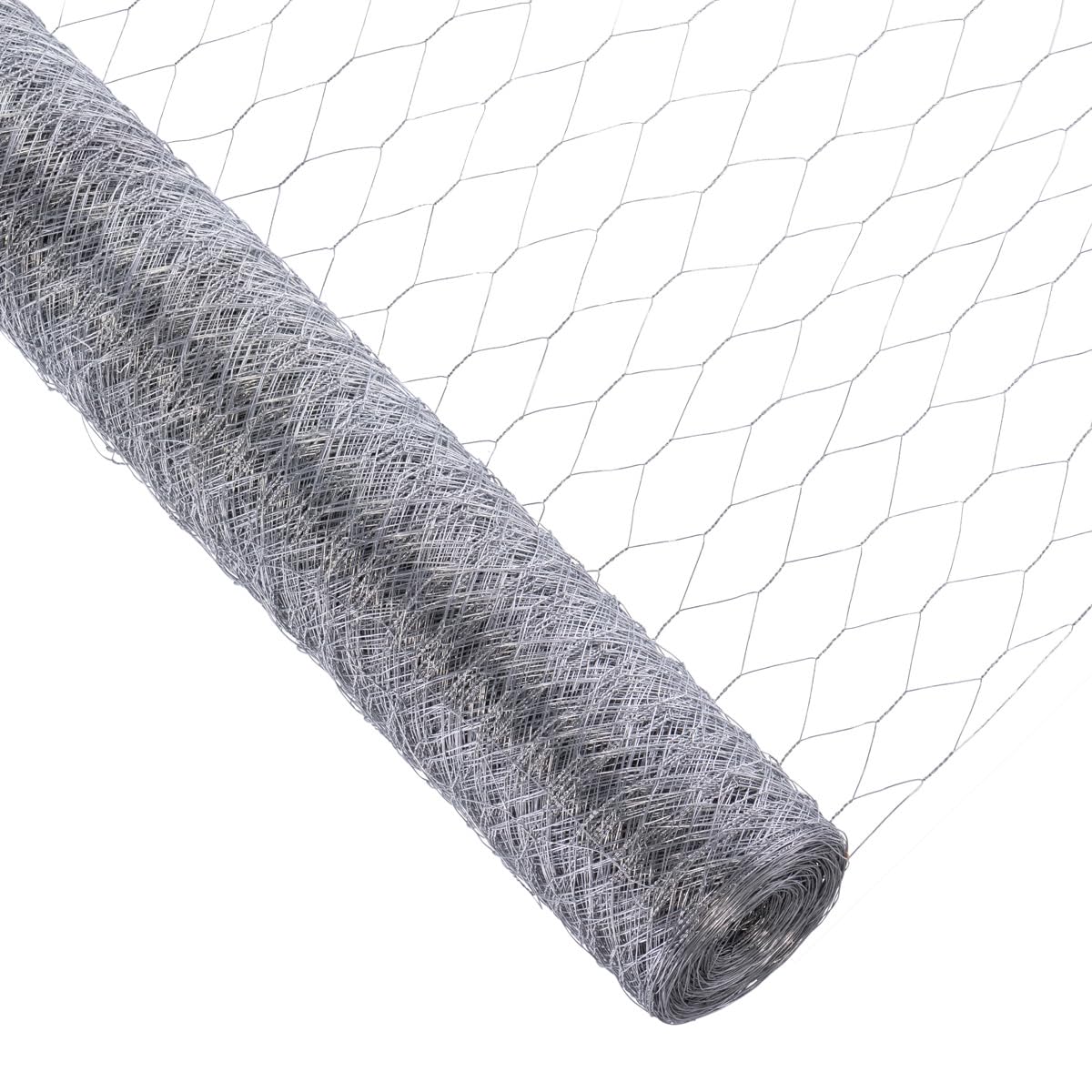 Garmix Treillis Hexagonal | Grillage Clôture pour Poulailler Lapin Enclos Parc Jardin | Fils de Fer 0,7 mm galvanisé, Maille 50mm (100cm x 50m)