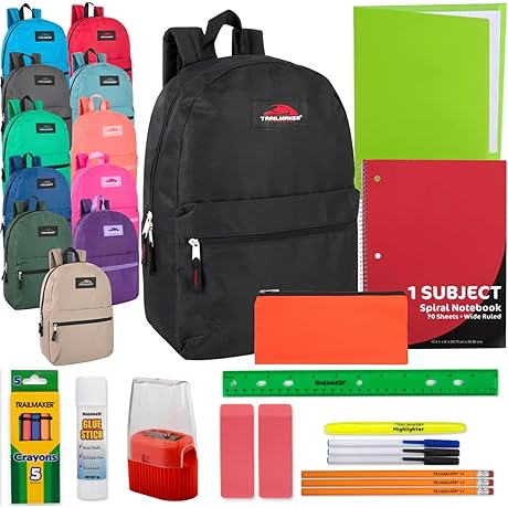 Trailmaker Wholesale Backpack and School Supplies Kits