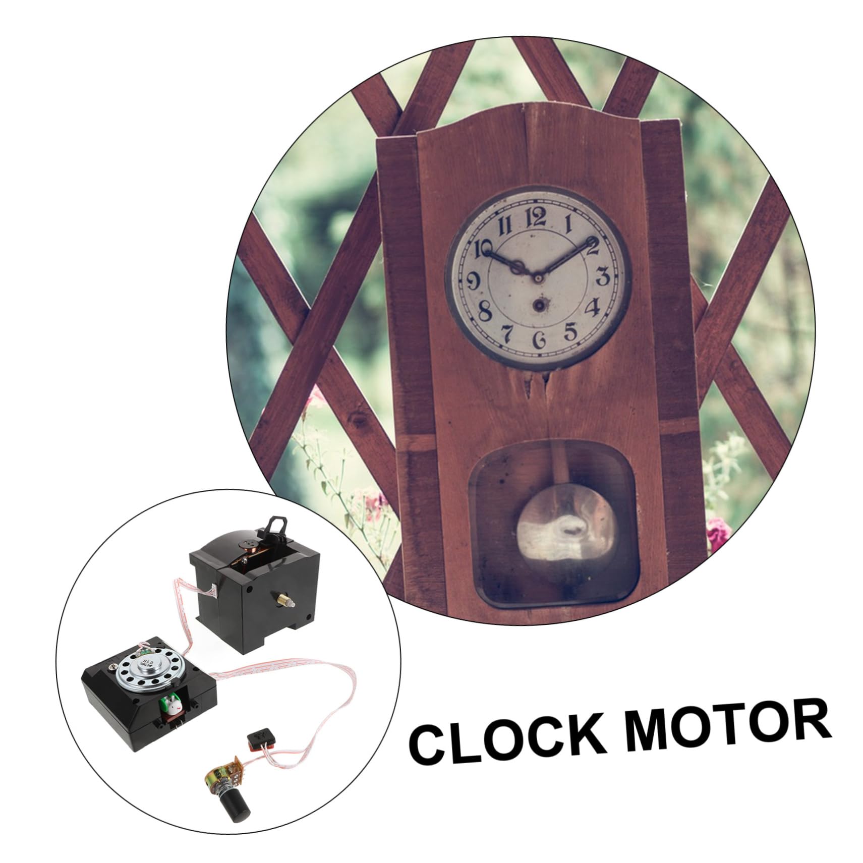 2St Kuckuckswanduhr Uhrwerk Austausch von Uhrmotoren Uhr ersatz mechanismus Plastik Black