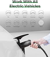 Vista 7 de Autel Cargador EV Nivel 2 40 Amperios Hogar Inteligente AI para Vehículo Eléctrico (EV) con Wi-Fi y Bluetooth, EVSE con Funda Integrada y Cable