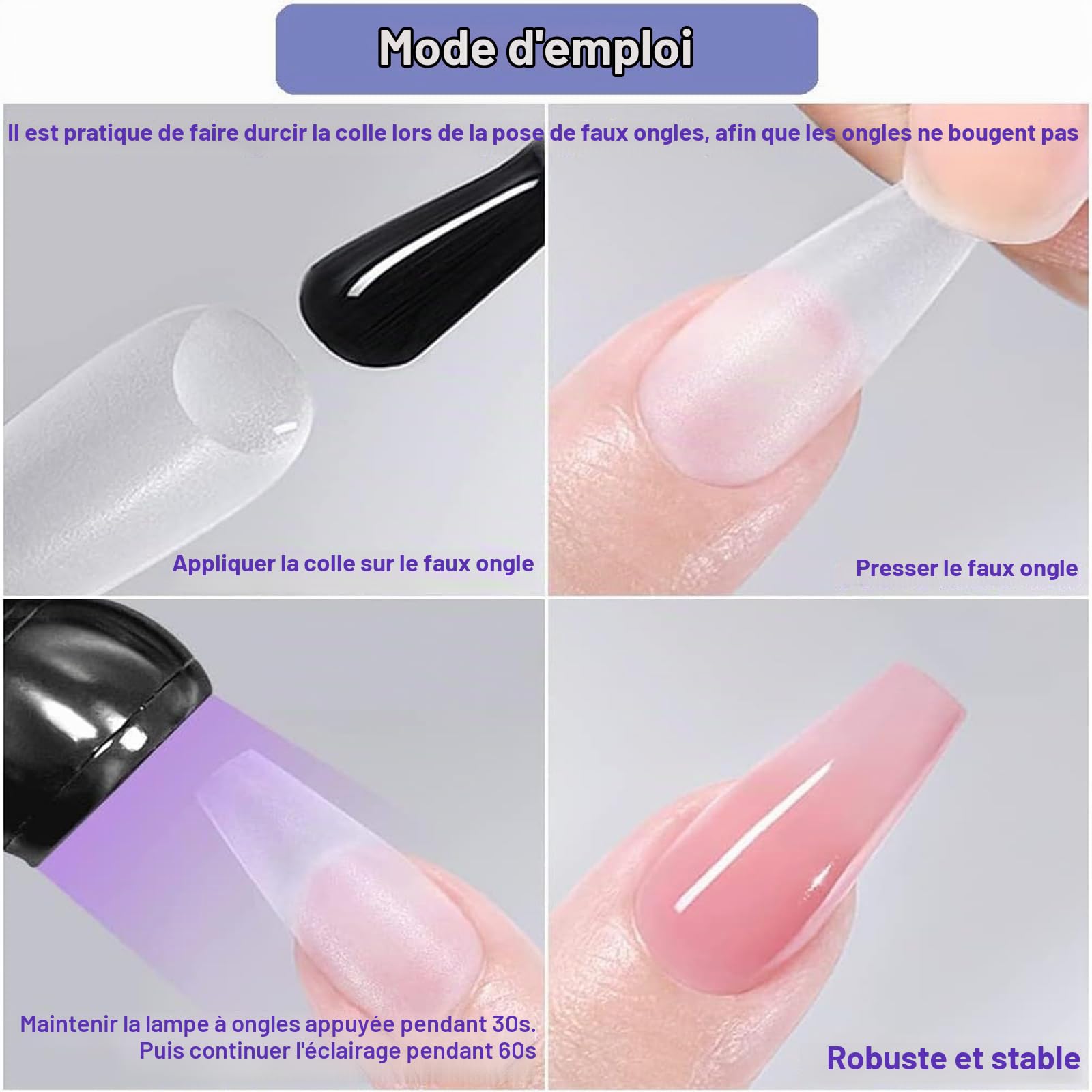 Lampe UV Sèche Ongles, Lampe LED Ongle Mini Gooseneck Lamp UV avec Clip, pour le Durcissement de la Résine