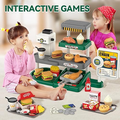 Miniatura 4 de Juego de comida de juego de simulación para niños (verde)