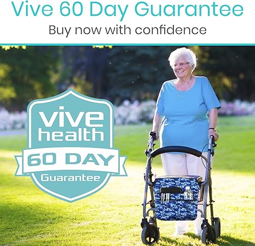 Vista 54 de Bolsa de transporte Vive para andador, universal, para accesorios de sillas de ruedas, andadores, andadores con ruedas y sillas de transporte, que