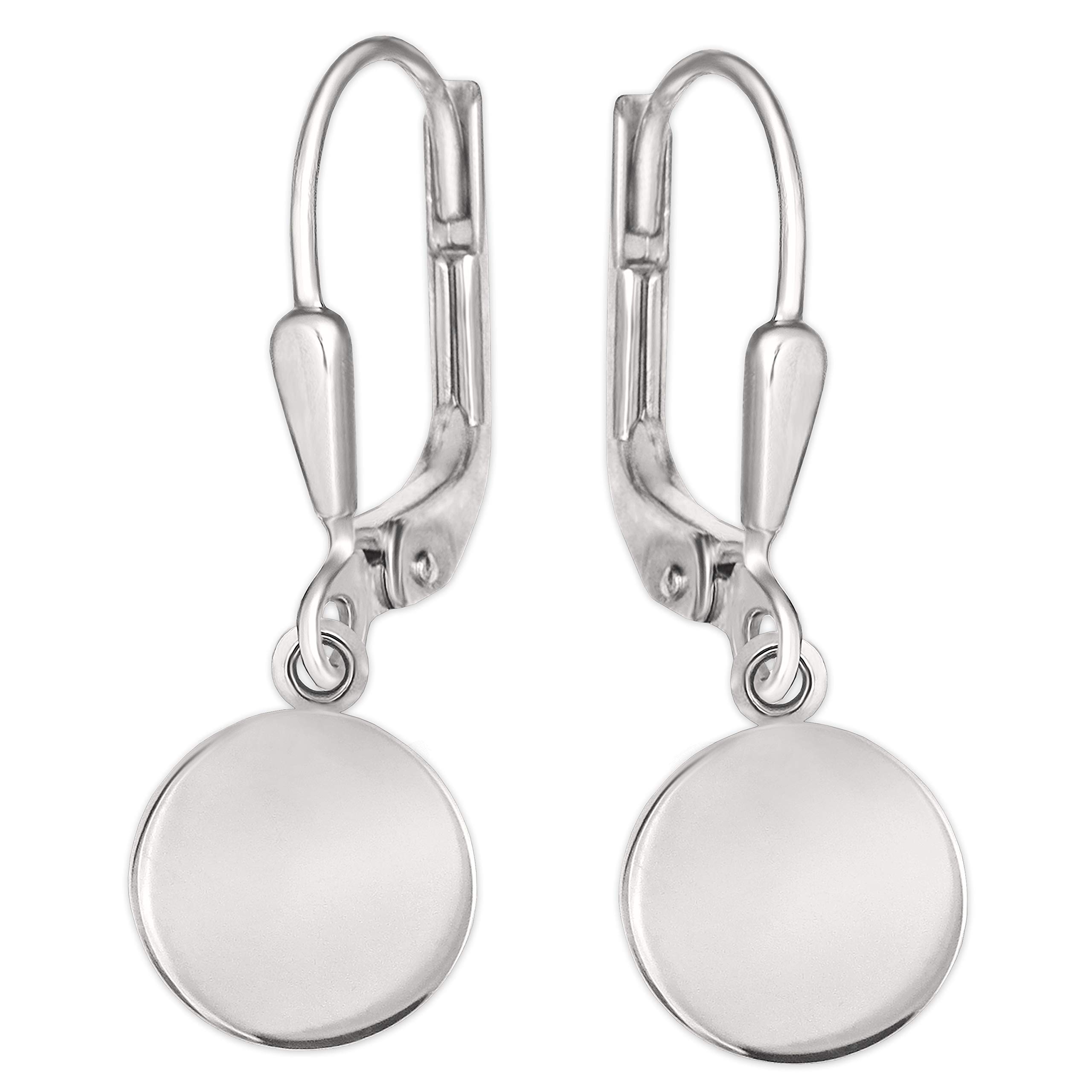 CLEVER SCHMUCK Orecchini Donna A Conchiglia Con Perla Bianca – Argento 925 – 28 Mm – Eleganti E Lucidi In Astuccio Regalo
