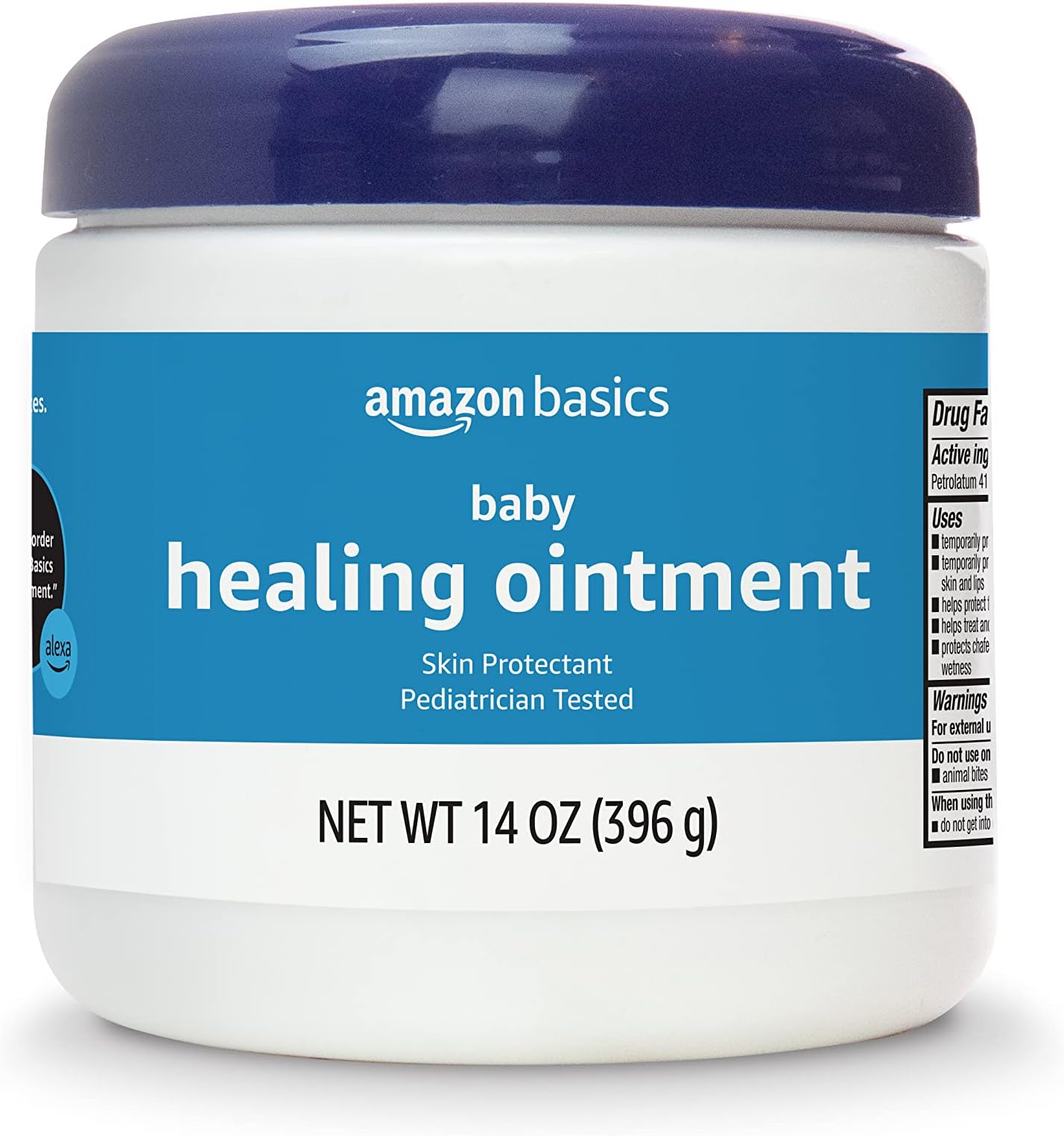 Healing Ointment for Babies, Skin Protectant for Dry or Cracked Skin, Pediatrician Tested, 14 Ounce, 1-Pack (Previously Solimo)