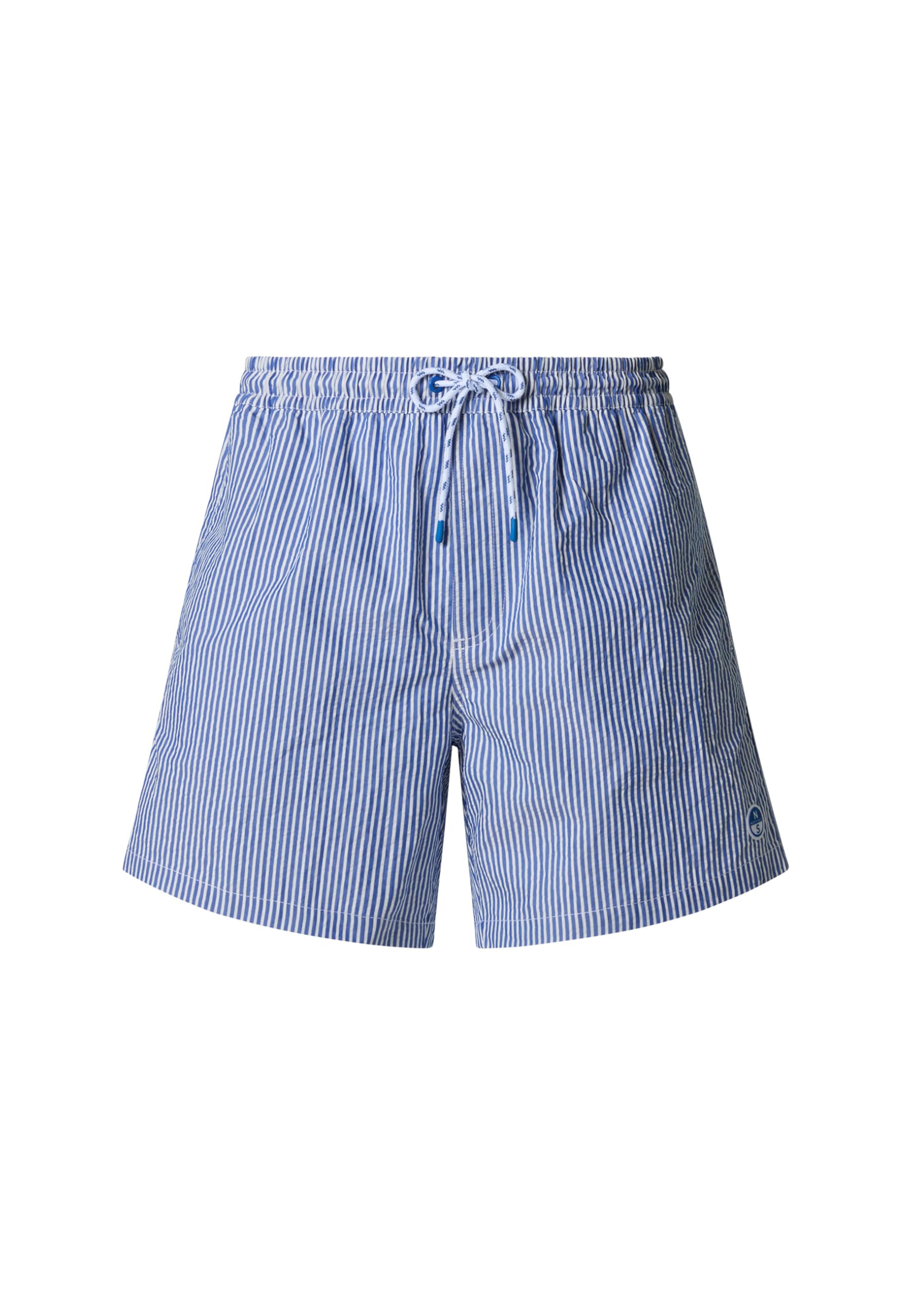 NORTH SAILS Boxer Mare Uomo in Seersucker di Misto Cotone a Righe