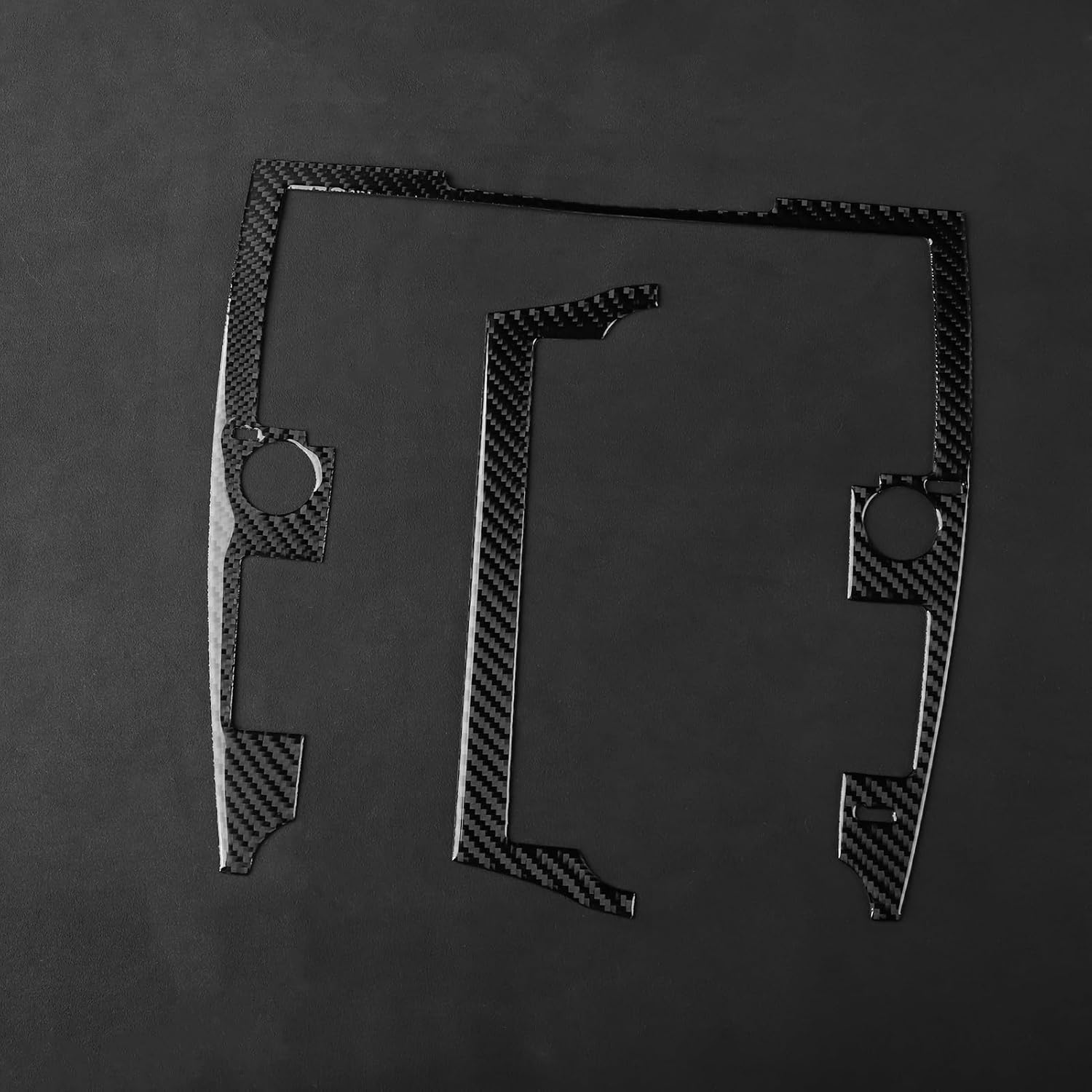 Real Carbon Fiber Car Multimedia Panel Frame Sticker Compatible with Toyota Camry 2012 2013 2014 Interior Trim Accessories image 6 of 8 B0DZ5GHSMW