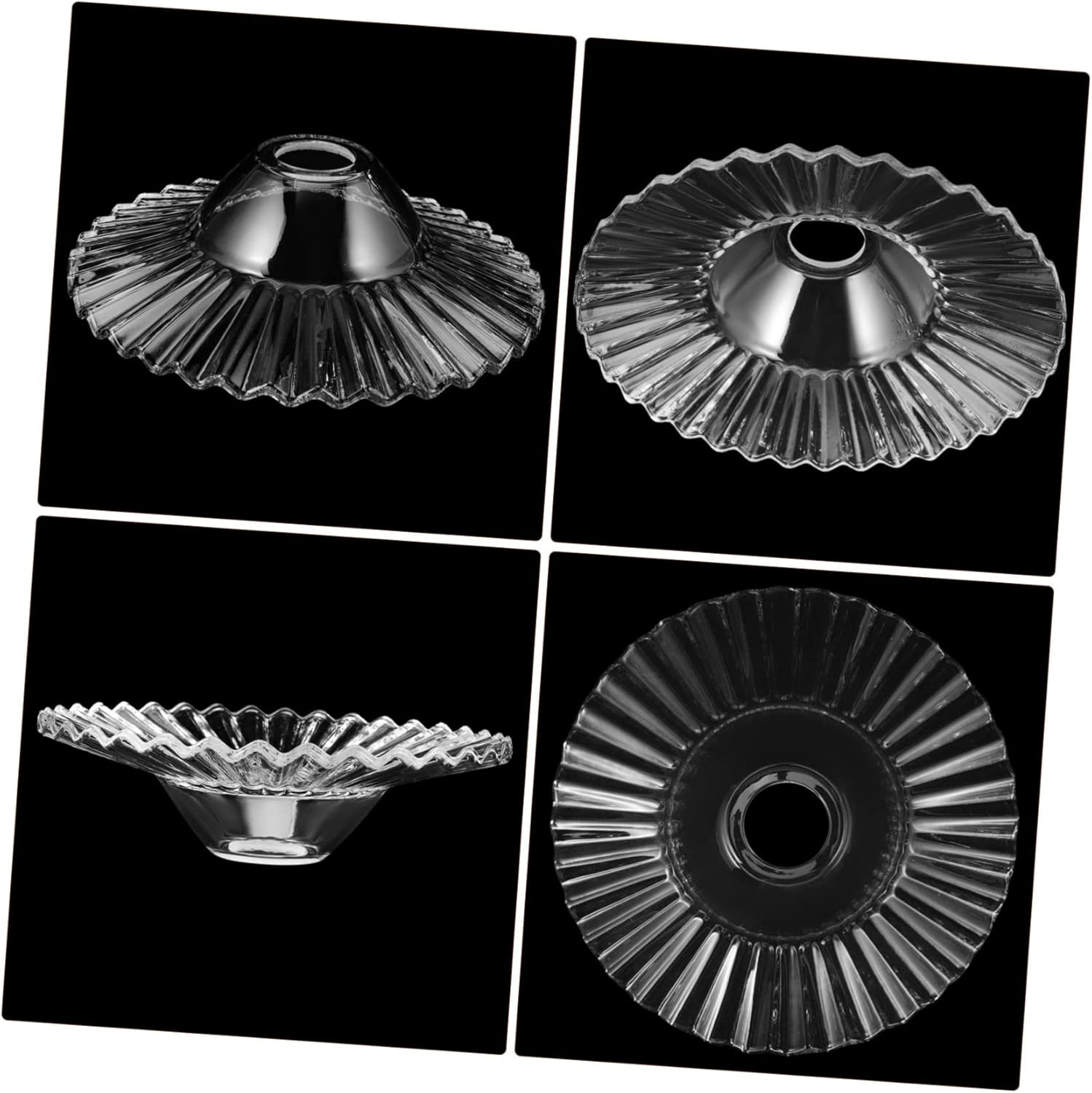 Veemoon Glass Decor Lampshade Glass Ornament for Ceiling Lamp Pendant Light Shade