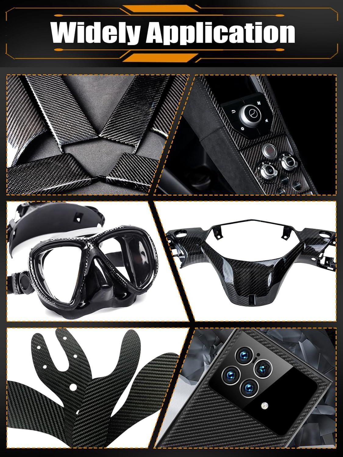Kalolary Carbon Fiber Board Plate, 3K Real Kohlefaserplatten erhältlich in 0,5mm-5mm Köperbindung 100% glänzende Oberfläche (Köperbindung, 240 * 240 * 0,5mm)