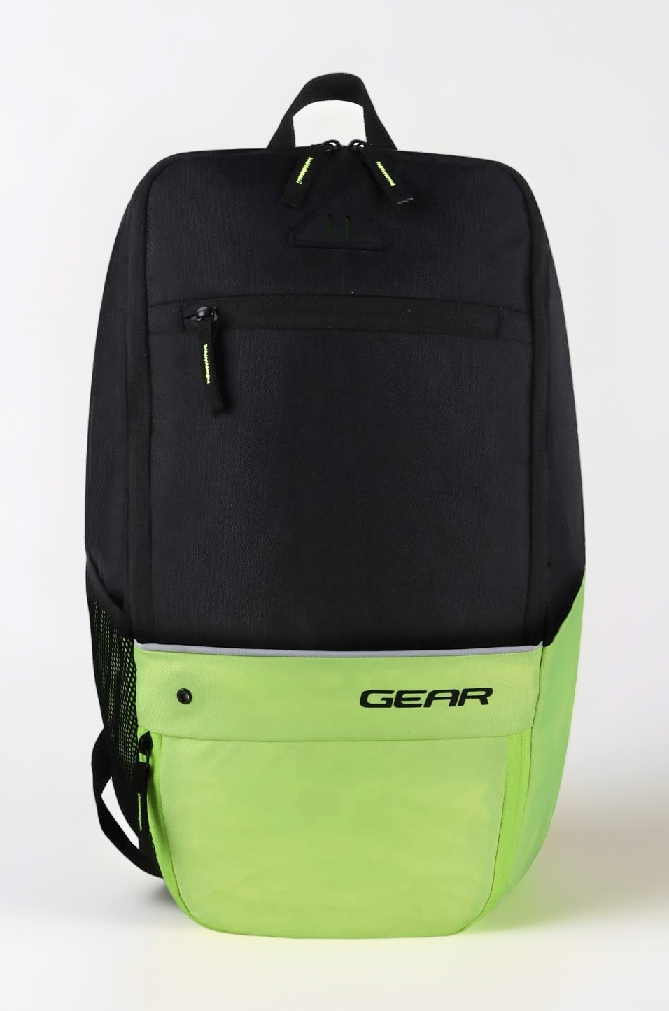 SUPERIOR XL 17L Samll Water Resistant School Backpack/College Bag/Sports Bag with Shoe Compartment for Men/Women (Black-Fluroscent Green)