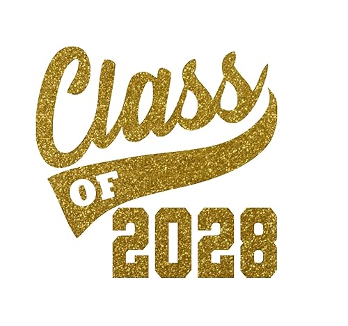 Graduation Iron On Transfer, Class Of 2028 Tshirt Decal, High School College Senior Shirt Sticker, HTV Graduate Patch, Pick Size Color, Iron-On