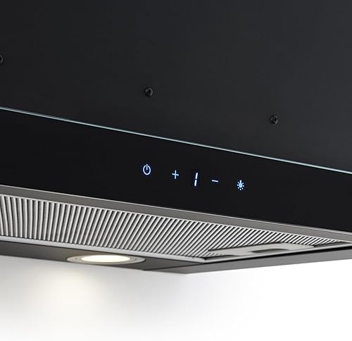 Miniatura 6 de Klarstein Campana extractora Vinea con máx. 610mh. Rendimiento del aire de escape - Black Edition, campana empotrada, 23.6 in de ancho, aire de