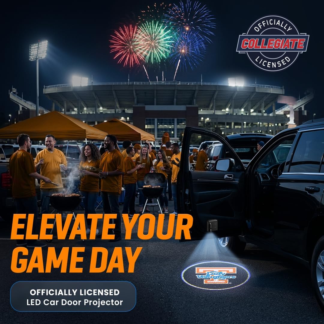 NCAA Tennessee Volunteers LED Car Door Lights Logo Projector Puddle Light image 5