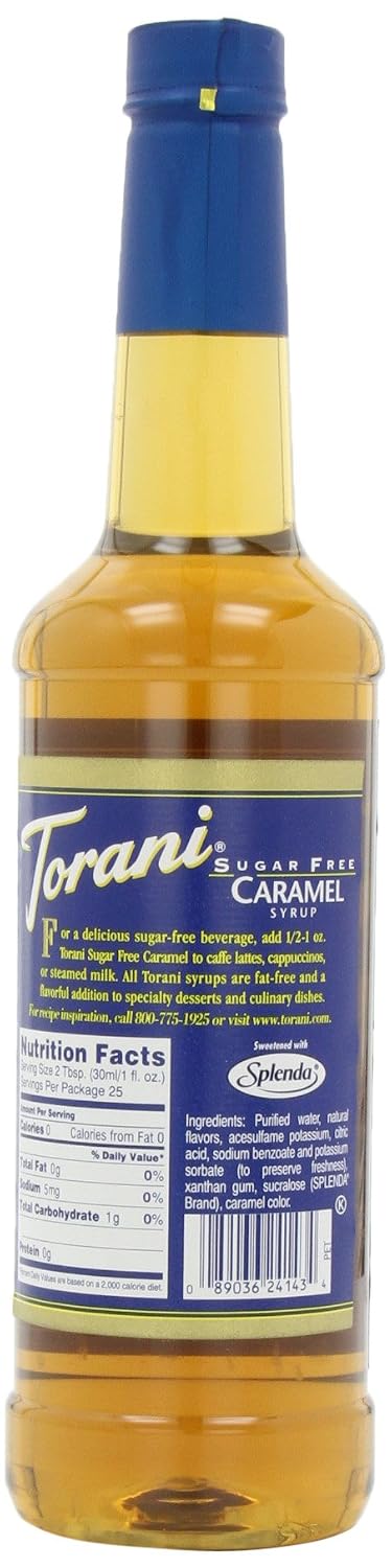 Torani Sugar-Free Classic Caramel, 25.4-Ounce (Pack of 3)
