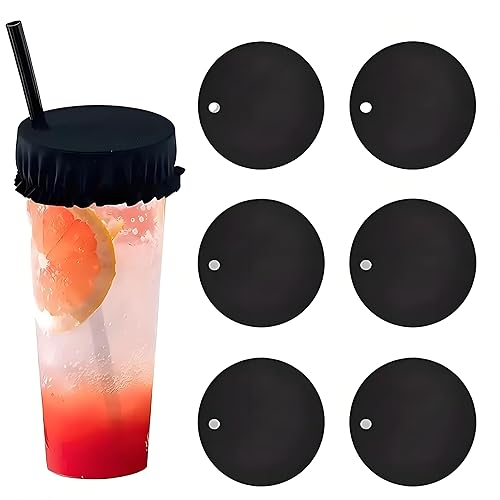 6-Pack Drink Covers Anti Spike, Anti Spike Drink Cover Scrunchie