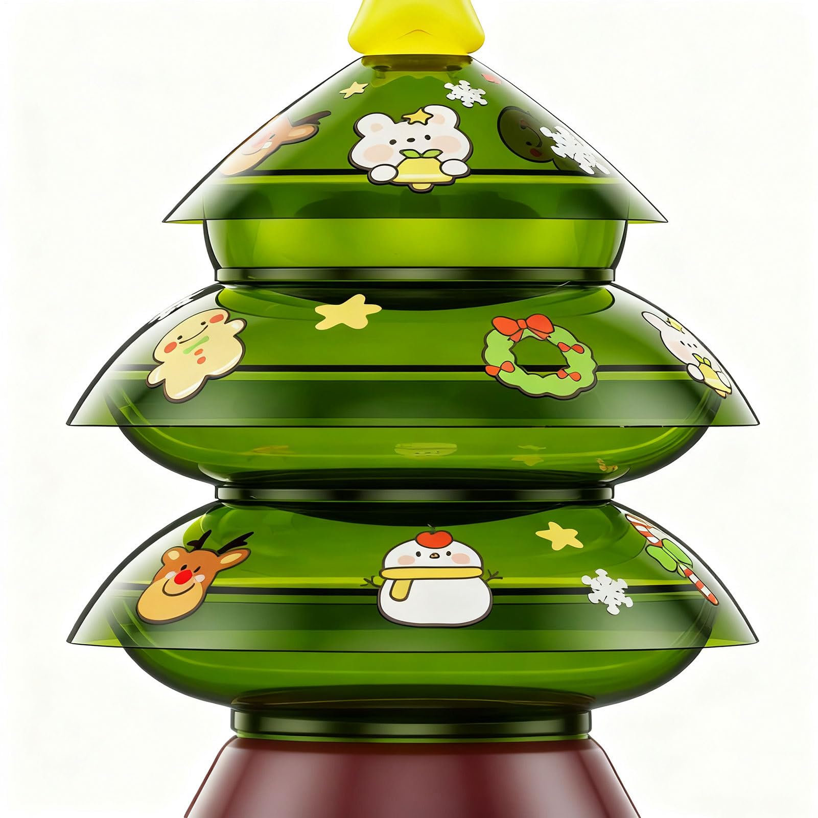 Snackable Box, Dreilagige Weihnachtsbaumform Aufbewahrung, 36 × 26 cm, Süßigkeitentablett, Party-Servierbox, dekorativer Urlaubsbehälter, für Zuhause, Süßigkeiten, Früchte, Nüsse