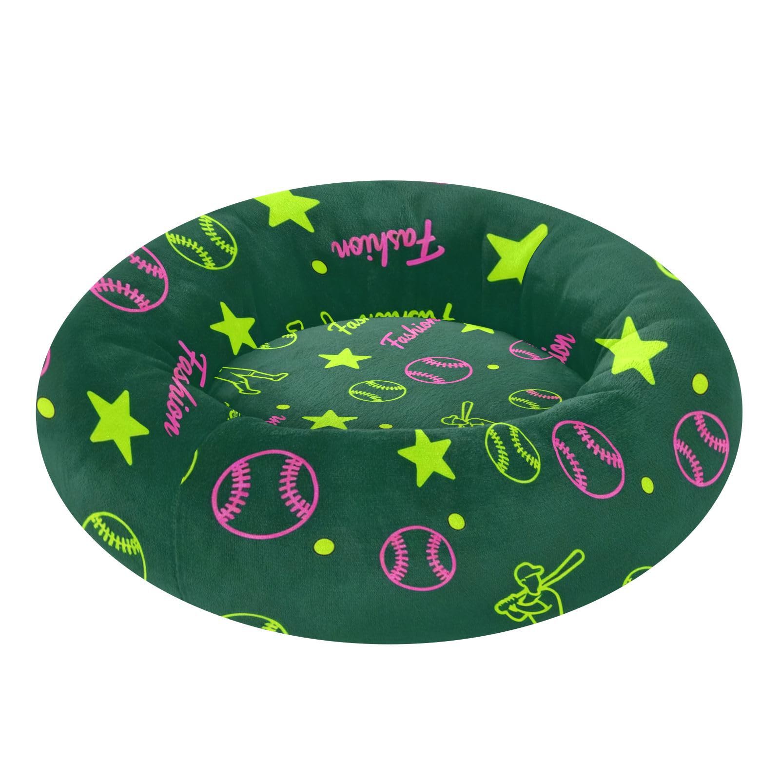 Lit pour chien tendance et design vert foncé, idéal pour le confort de votre animal en taille S