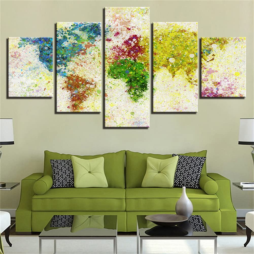 Kits de Broderie 5D Diamant Peinture 5 Pièces pour Adulte Grand Format Diamond Painting Carré