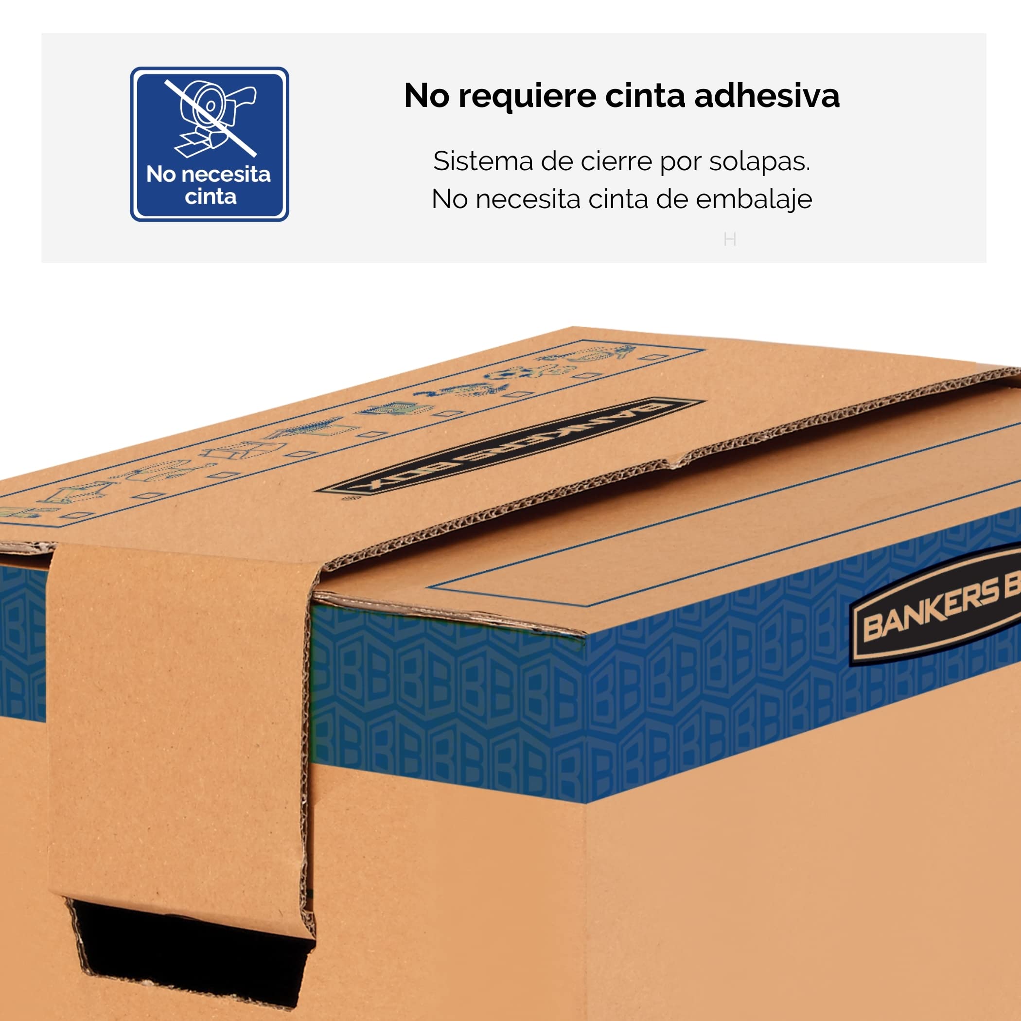 Bankers Box Soothove Classic cajas de udanza clásicas sin cinta asas