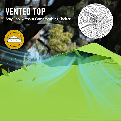 Miniatura 151 de CROWN SHADES - Toldo plegable instantáneo con bolsa de transporte para exteriores, 10 x 10 pies Azul