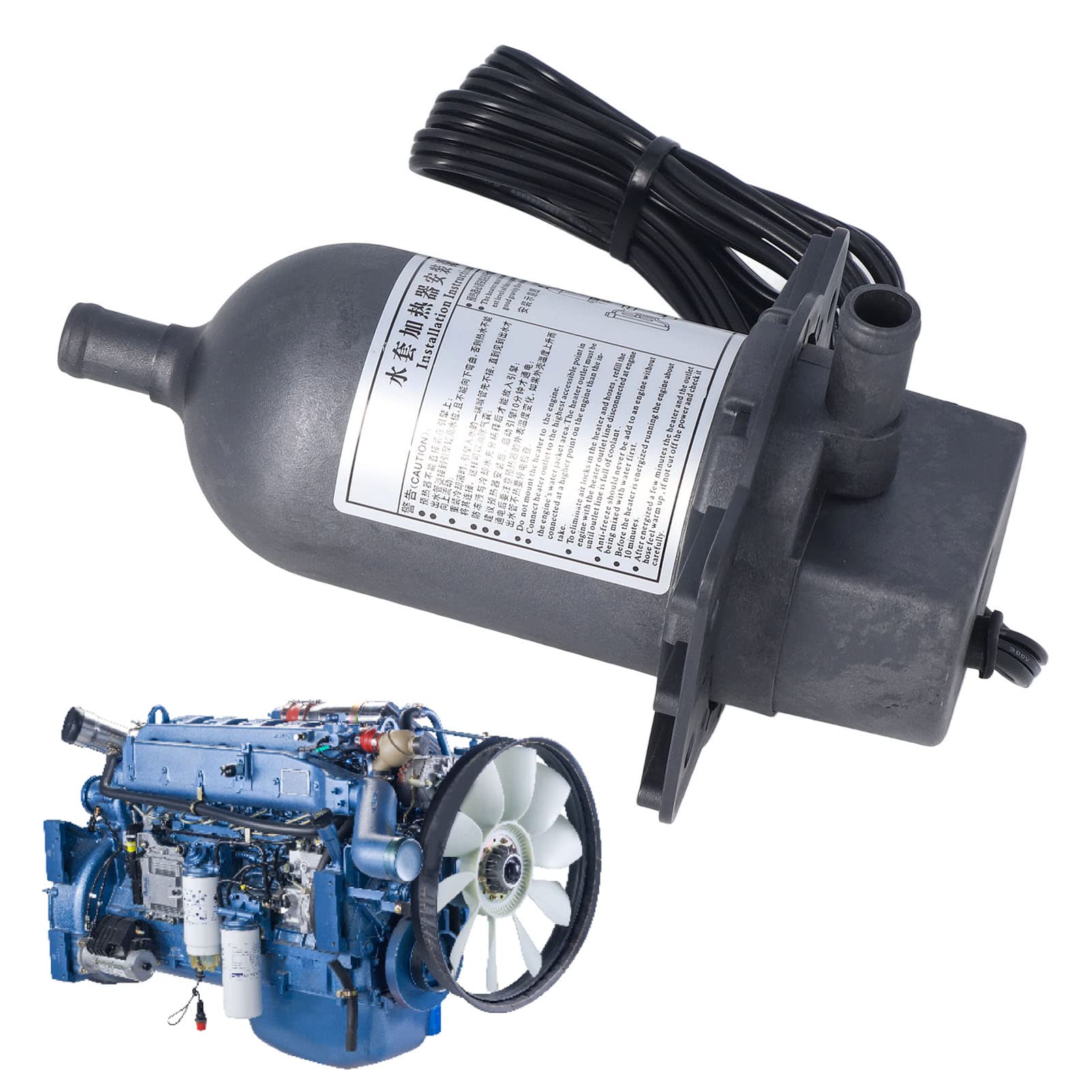 Diesel Heater Engine Heater, 1500 Watts 120V/240V Coolant