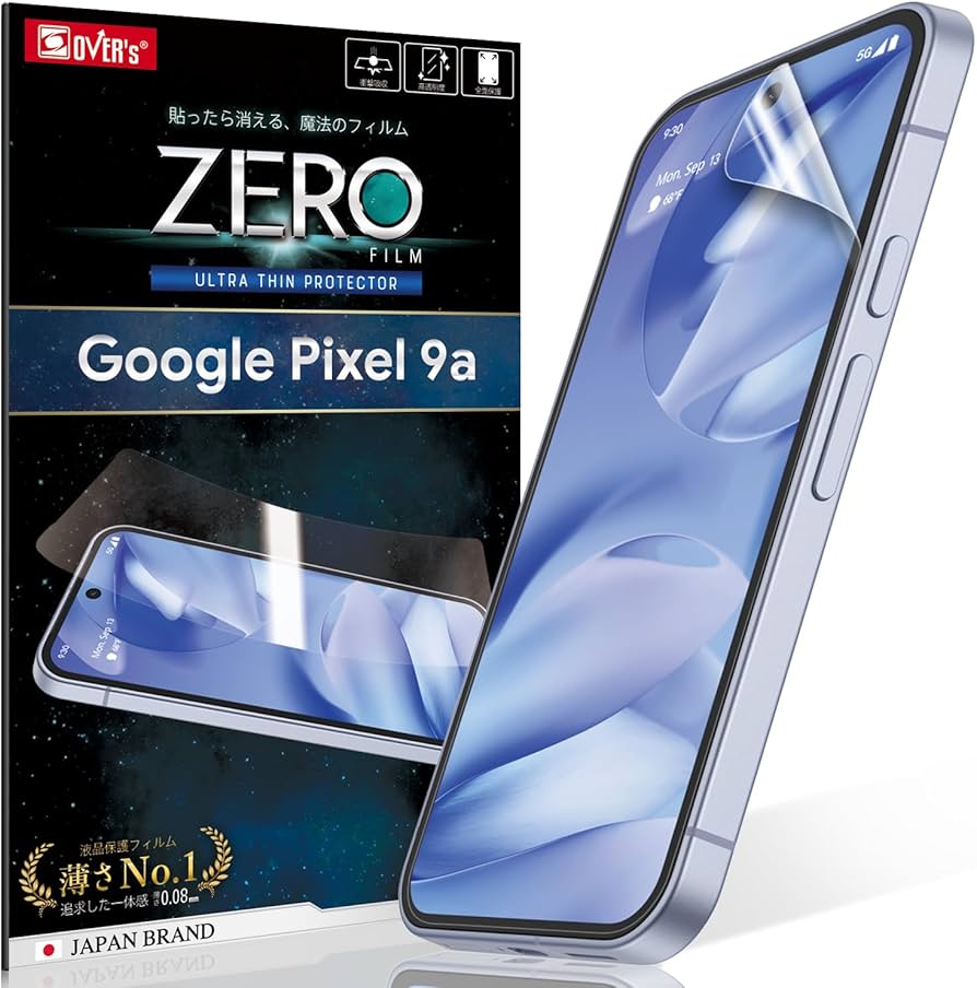 Amazon | OVER'S ZEROフィルム Google Pixel 9a 用 TPUフィルム 2枚
