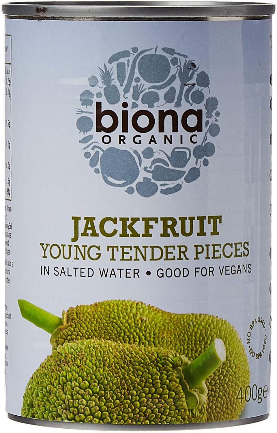 Biona Organic Jackfruit in Salted Water, 400 g (Pack of 1)