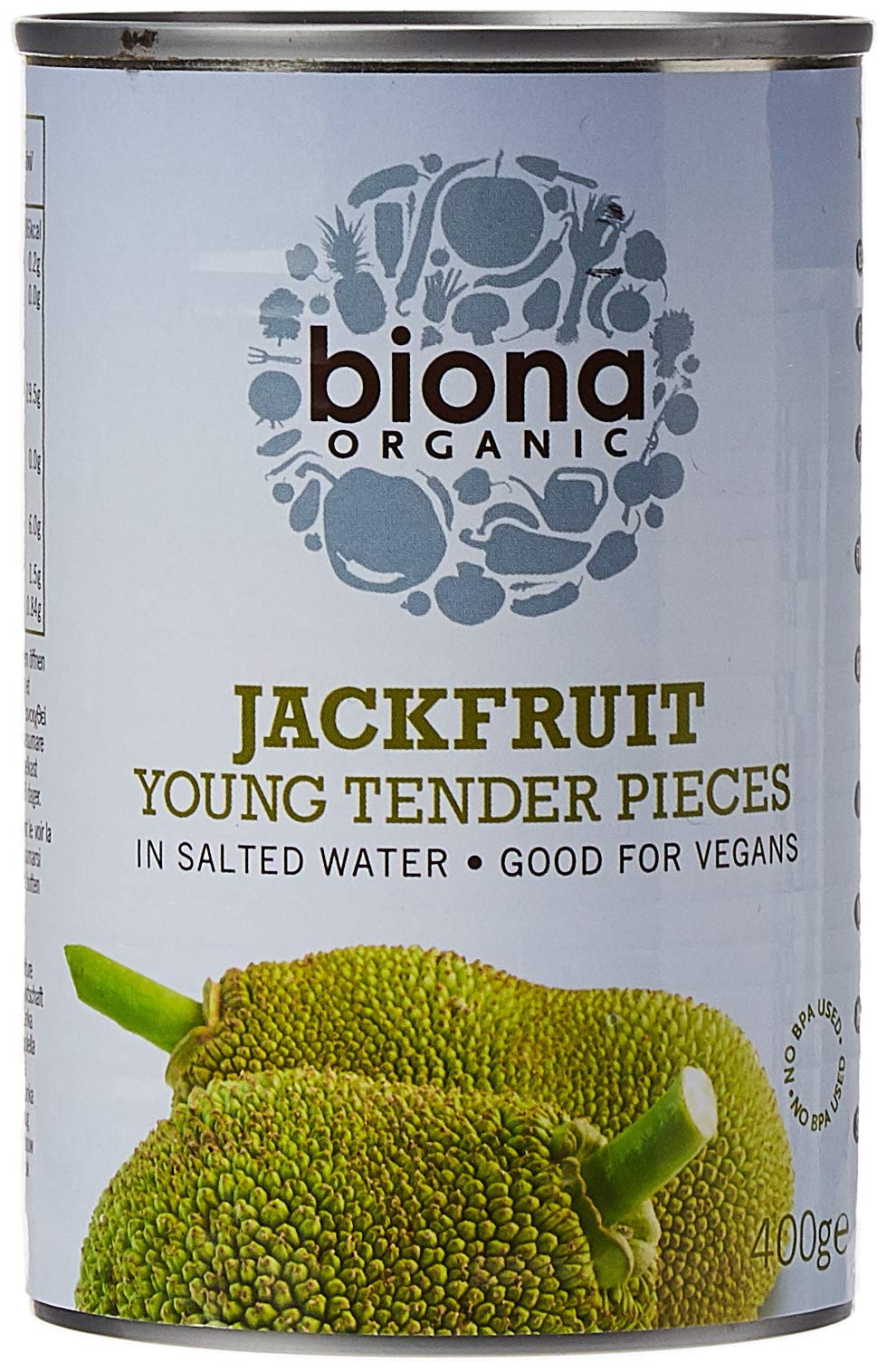 Biona Organic Jackfruit in Salted Water, 400 g (Pack of 1)