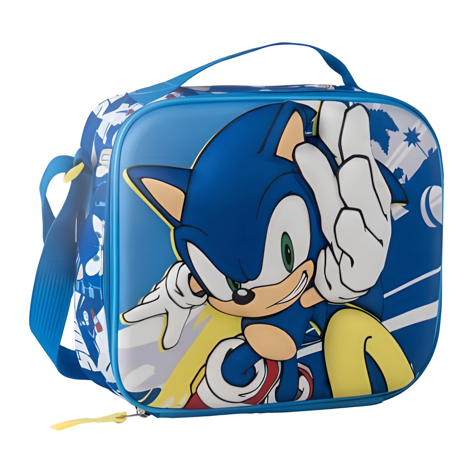 CERDÁ LIFE'S LITTLE MOMENTS Sonic the Hedgehog 3D EVA Insulated Lunch Bag for Kids | Reusable Thermal Lunch Box | Portable School Lunch Carrier | Lightweight Lunch Tote for School, Travel & Picnic